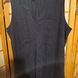 Old Navy Dark Blue Sleeveless Blouse